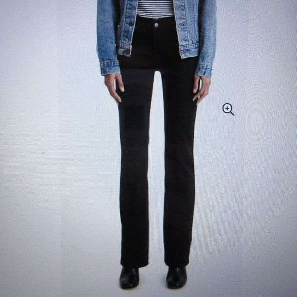 LEVI'S Classic Bootcut Jeans Womens 6 (28x32) Mid Rise Black Stretch Denim 1 NWT - Picture 2 of 15